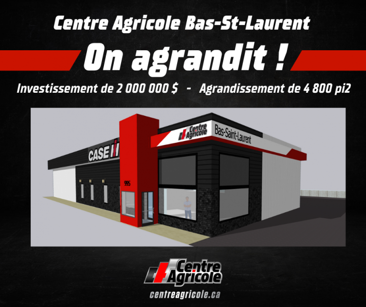 Centre Agricole Bas-St-Laurent AGRANDIT !