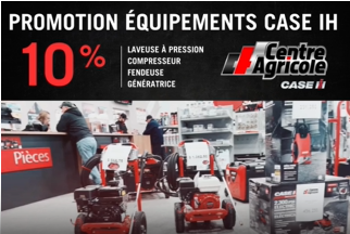 PROMOTION GÉNÉRATRICES – FENDEUSES – LAVEUSES À PRESSION – COMPRESSEURS | CASE IH