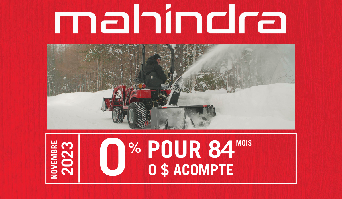 0 % 84 MOIS – MAHINDRA NOVEMBRE