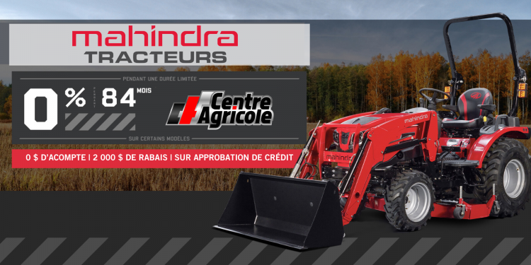 PROMOTION MAHINDRA | Nouvelle série OJA | 0% 84 MOIS 0$ D’ACOMPTE