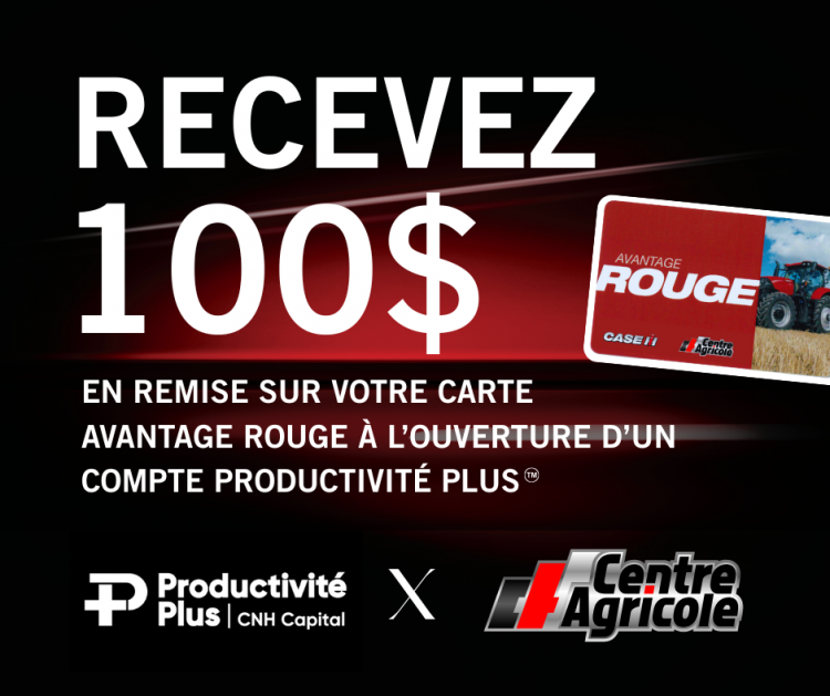 RECEVEZ 100$ EN REMISE SUR VOTRE CARTE AVANTAGE ROUGE À L’OUVERTURE D’UN COMPTE PRODUCTIVITÉ PLUS
